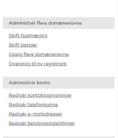 Rediger betalingsindstillinger